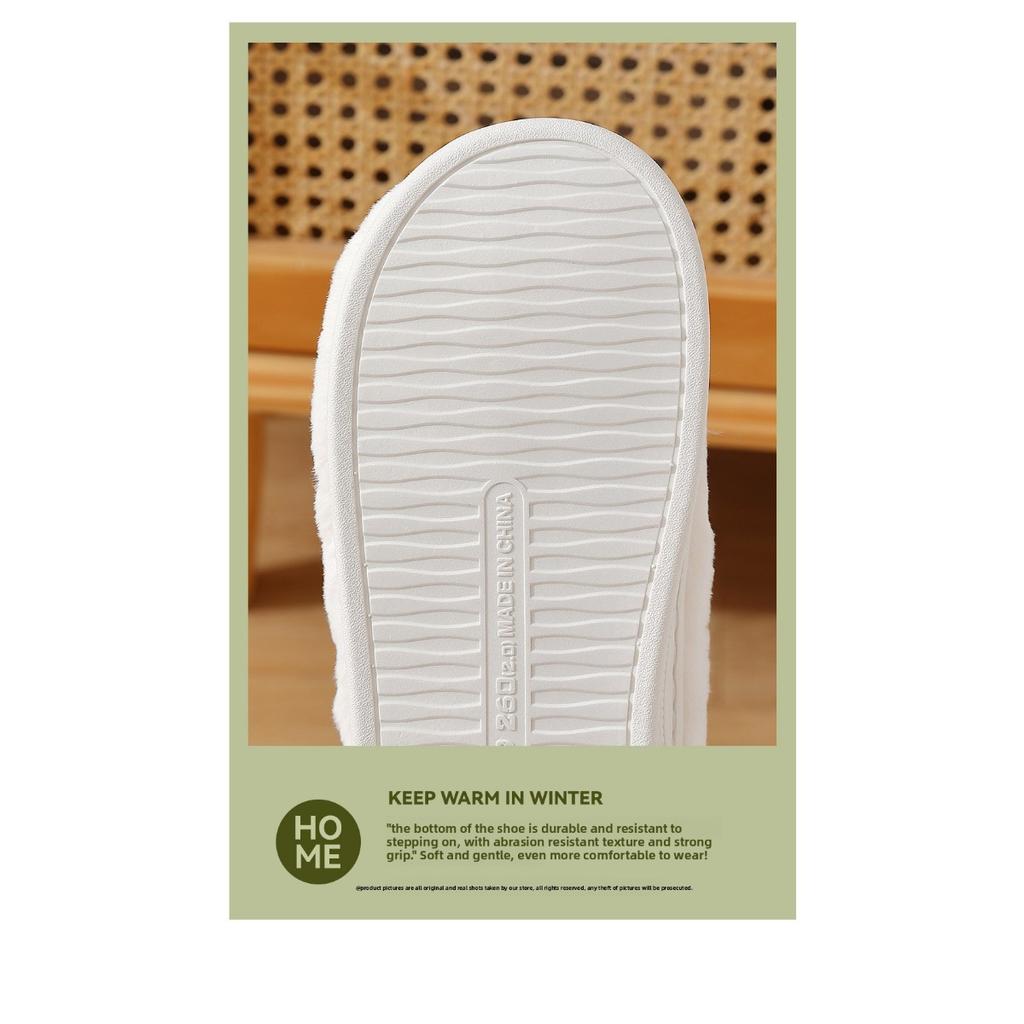 Home Furry Slippers for Women In Winter Cartoon Cute Fur Slippers for Men In Winter Home Furry Warm Cotton Slippers for Men