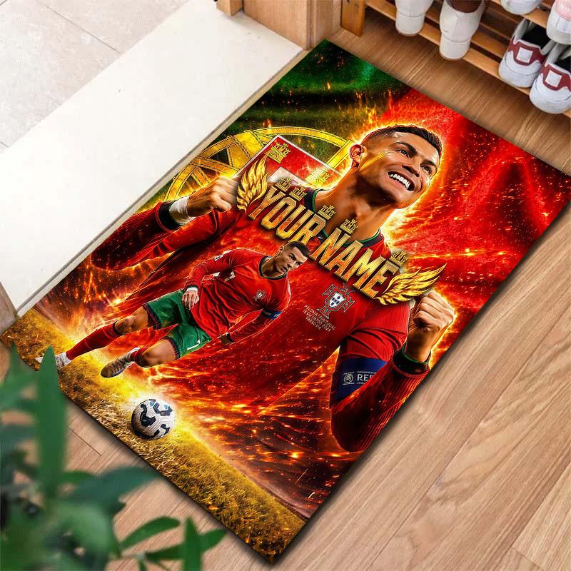 Cr7 Custom Name Carpet Rug For Living Room Bedroom Home Sofa Decoration Kids Play Nonslip Floor Mat