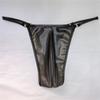 Herren T-Back Slips Sexy Unterwäsche Latex G-String Mikro-Tangas Durchsichtige Niedrige Taille Sicherheits-Slips Glatte Unterhosen Penis-Vorwölbung
