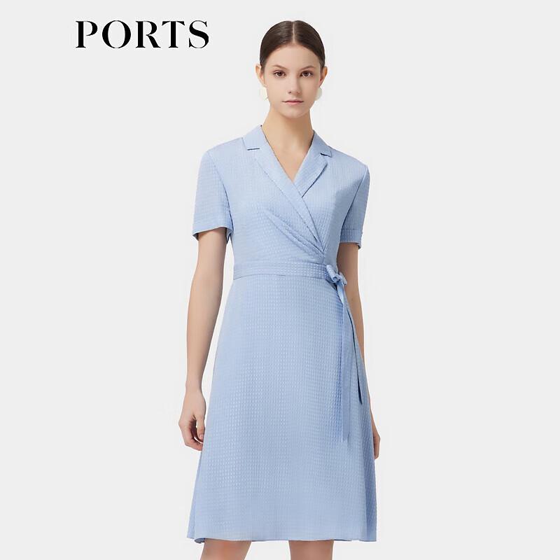 

PORTS Women s Waist-Cinching Short-Sleeve Midi Dress S