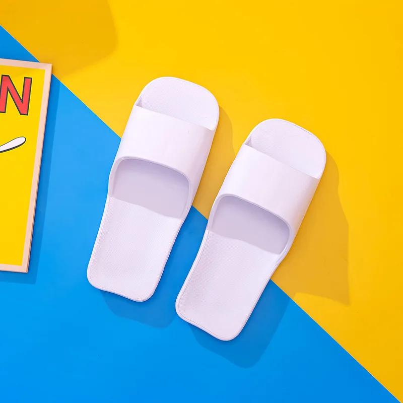 

Fashion Leaky Slippers, Bathhouse Hotel Bath with Soft Soled Lightweight Plastic Men s and Women s Slippers for Both Left and Right Feet 36-37 белый