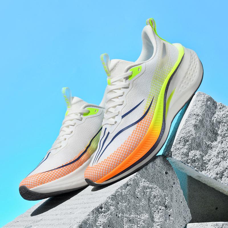 Couple Style Scrub Sound Carbon Plate Racing  Shock-Absorbing Running Shoes Sports Professional Men's and Women's Sports Shoes