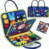 Soft Felt Learning Busy Board | Fine Motor Skills Development, Portable unfolds Design Style 1