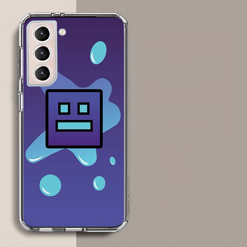Geometry Dash Phone Case For Samsung A17 A56 A36 A26 A16 A55 A35 A25 A15 A05S Galaxy A71 A51 A41 A31 A21S A70 A50 A40 A30 A20S A