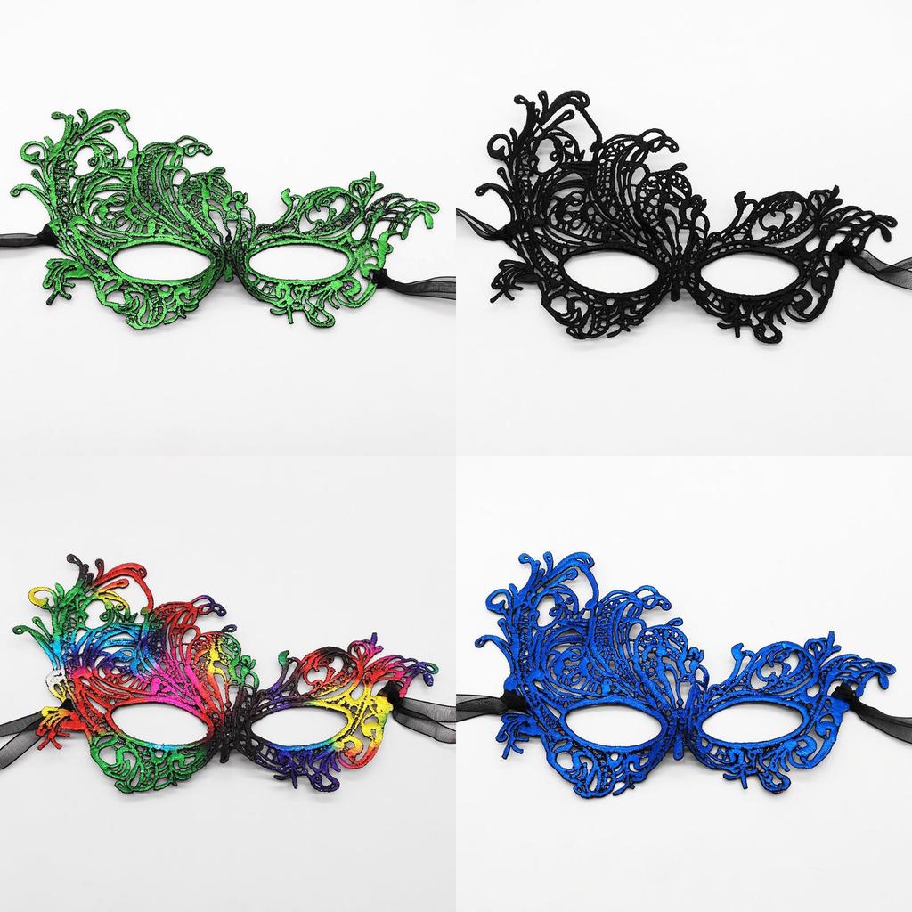 Elegante Phönix Goldfolien-Spitzen-Halbmaske für Partys, Halloween und Kostüme