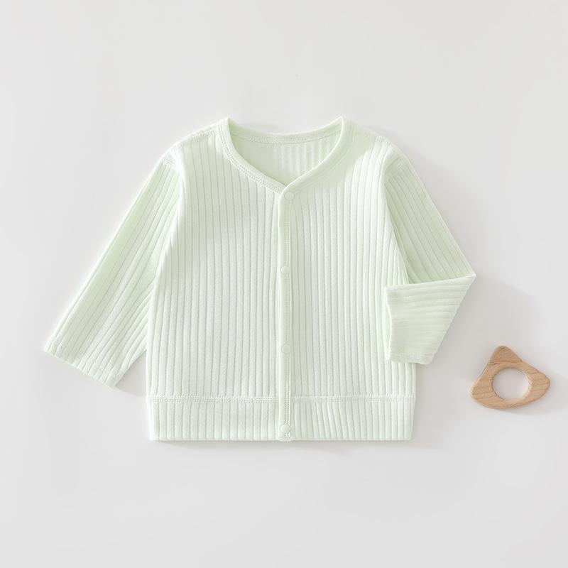 Baby Velvet Cardigan - Comfortable Long-Sleeve Top for Newborns, Ideal for Spring and Autumn Outings