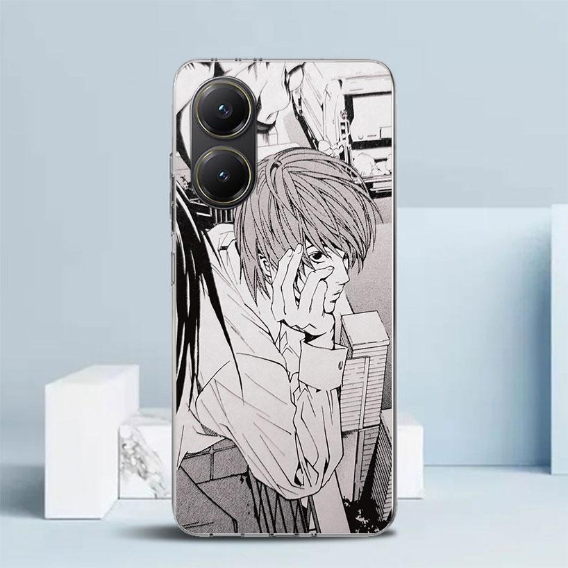 N-Note D-Death Yagami Light Phone Case For Xiaomi Poco F7 Ultra X5 X6 X7 Pro M7 Redmi 15C 15 13C 13 12C 12 10C 10 10A 9 9C 9A 9T