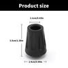 10pack Universals Trekking Poles Caps Trekking Poles Protectors Rubber Sleeve for Asphalts And Gravels