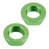 NICECNC Front Rear Wheel Axle Nut Screw Aluminum 2PCS For KAWASAKI KX125 KX250 KX450 KLX450R KX 125 125F 250 250F 450F KLX 450R