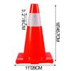 12Pack 18\" Traffic Cones, Safety Road Parking Cones PVC Base, Orange Traffic Cone with Reflective Collars, Hazard Construction Cones for Home Traffic