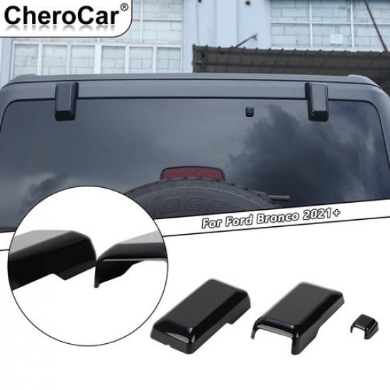 Heckscheibenwischerarm Glas Heckklappenscharnier Abdeckung Zierleisten-Kit Für + Ford Bronco