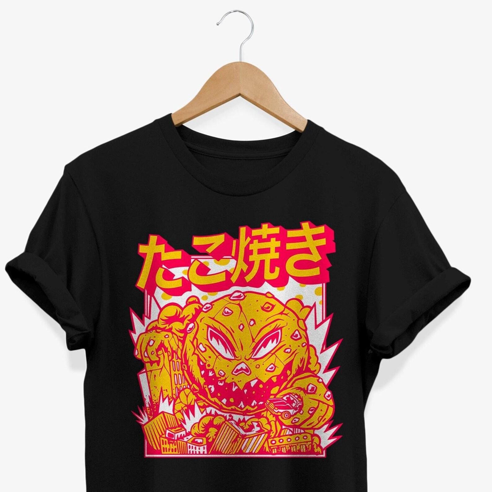 Takoyaki Kaiju T-shirt: Funny Japanese Monster Foodie Tee 3XL