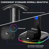 RGB Headphone Stand with Charger, Xbox Controller Charging Station Headset Stand Suitable for Xbox Series X/S/One/One X/One S Charging, Equipped with