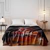 A dynamic basketball player in motion with fiery red and dark tones. for all seasons blanket lunch break throw gift