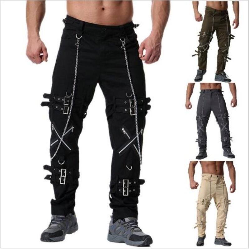 Buy Motorcycle Jeans Men Steampunk 