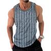 Retro Geometric Graphic Tank Tops For Men Casual Summer Sleeveless 3D Printed Vest Loose Quick