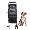 Pet Stroller   Folding Cat Stroller 4 Wheels Dog Wagon with Sun Shades and Cup Holder for Travel