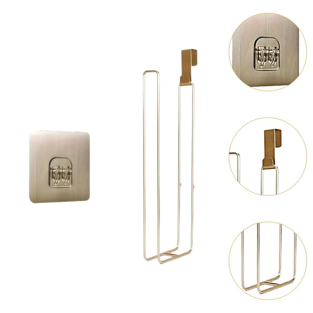 Toilet Paper Holder Sturdy Paper Storage Rack Self Sticky Wall Mount for Bathroom Organization Dorm Office Toilet Kitchen