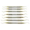 7Pcs/Set Dental Tooth Cleaning Scaler Manual Set Periodontal Gracey Bone Curettes Perio Scalers Oral Care Teeth Whitening Tool