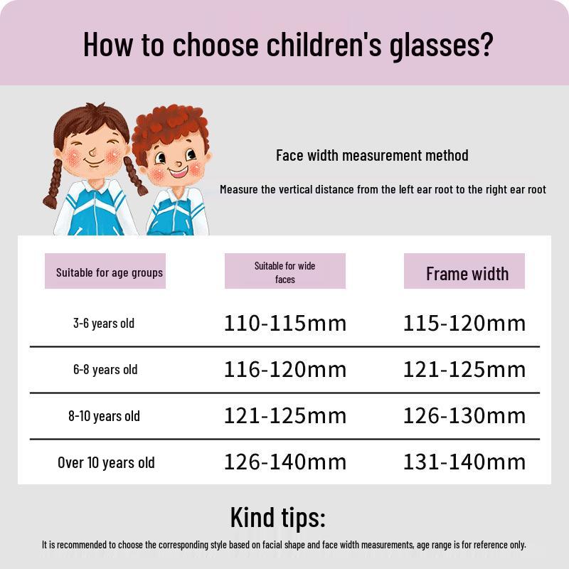 Children's Ultralight Transparent Eyeglass Frame with Soft Nose Pads for Boys & Girls (Model 89213ET)