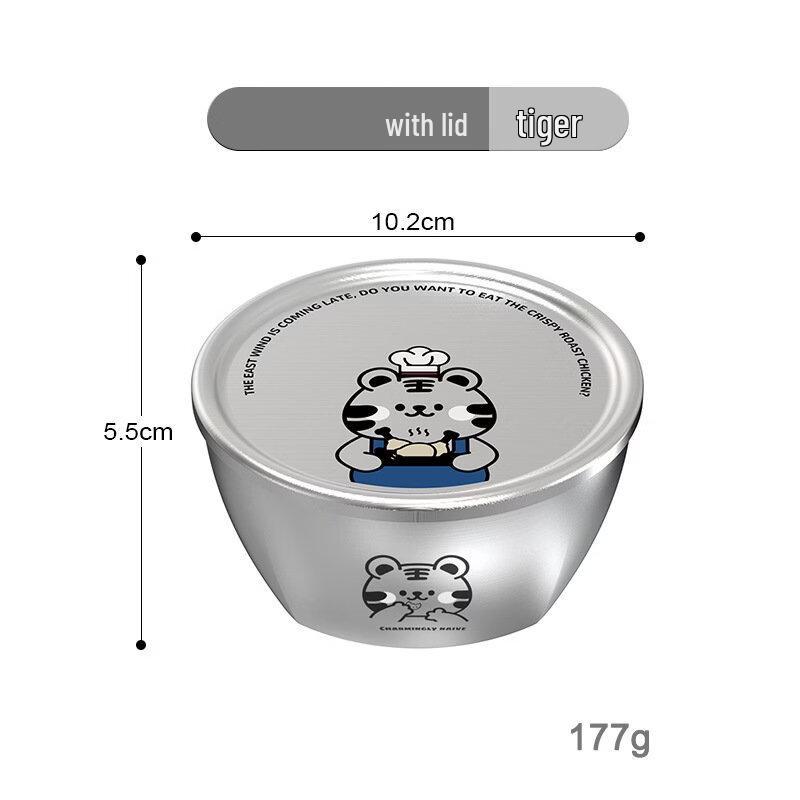 

Cartoon Stainless Steel Kids Bowl with Lid
