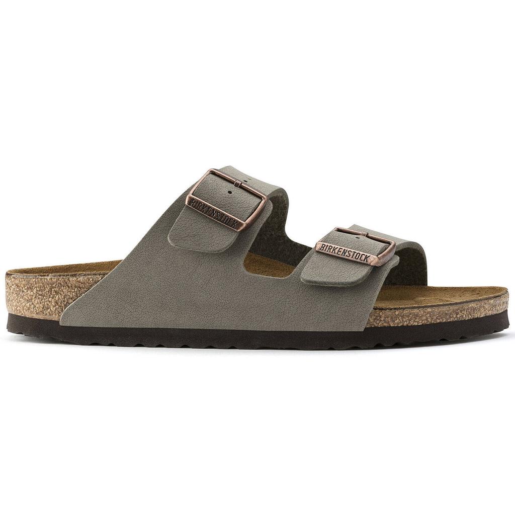 Klapki Unisex Birkenstock Arizona Birko-Flor Szare Regular Szerokie (0151211) 35.0