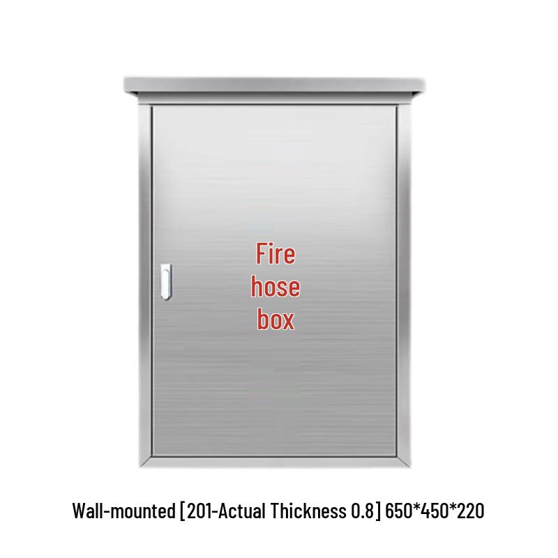 Stainless Steel Outdoor Fire Hose Cabinet 650x450x220mm
