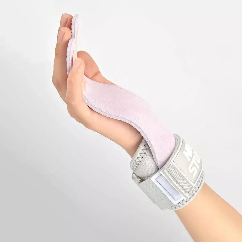 Dog Paw Shape Pull-up Dumbbell Gloves Anti-slip Cowhide Palm Guard Durable Rowing Gloves