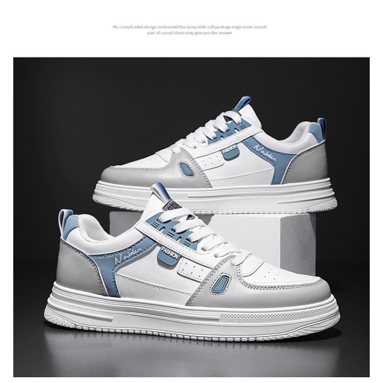 Sommer Herrenschuhe Atmungsaktive Mesh-Schuhe Canvas-Schuhe Jungen mit kleinen weißen Schuhen Dickbesohlte Sport-Boardschuhe Modeschuhe