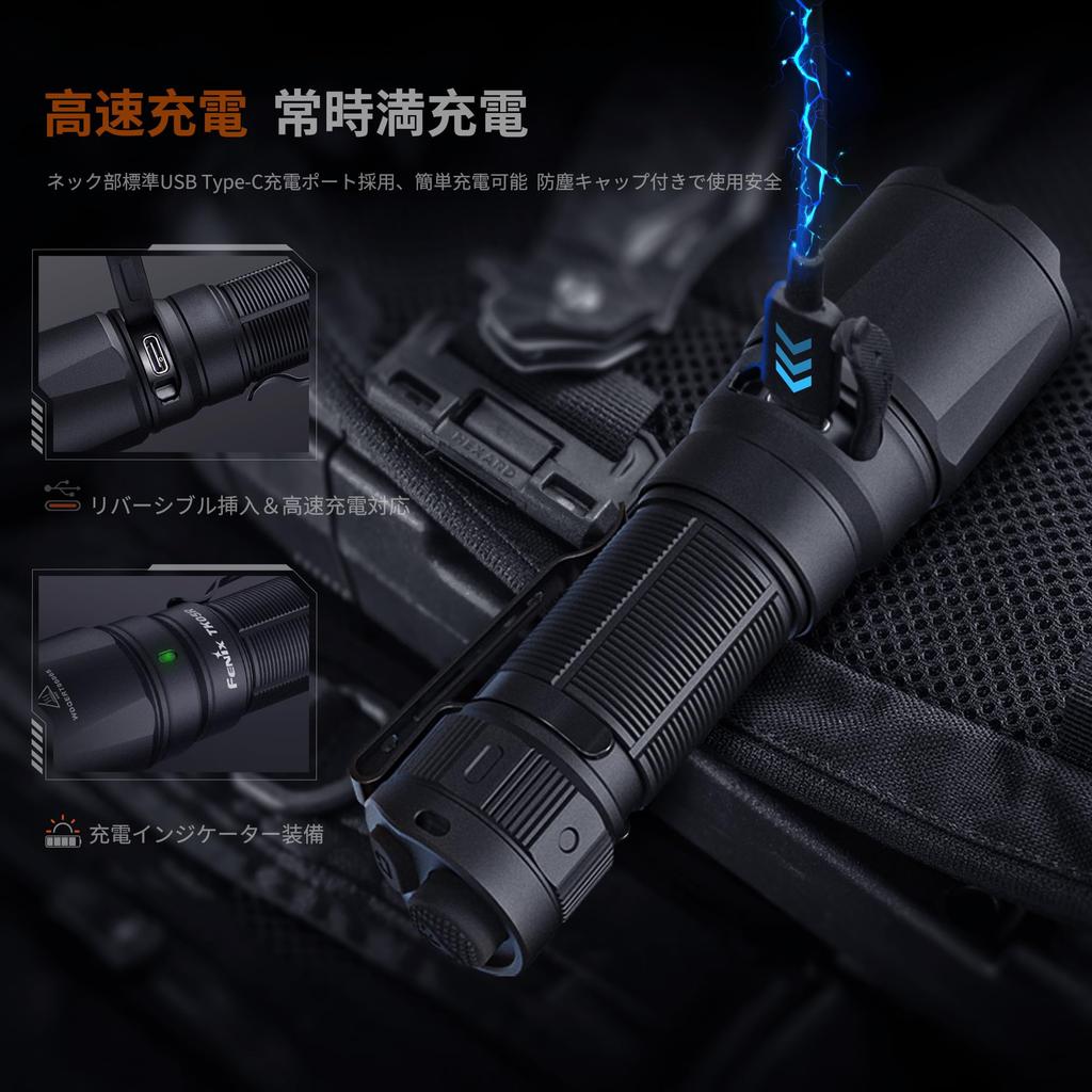 Fenix Rechargeable LED 3000 475M Long Portable IP68 Hours of Battery Disaster High Super Tactical Light for Outdoor 1100mAh Battery TK05R-R