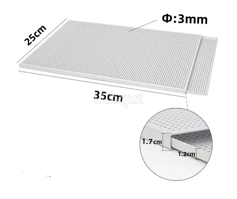 

Puff Pastry Baking Tray rectangle Mille Feuille Pastry mold Perforated Dish Oven Paris Sweet Shop Napoleon baking tray With Hole