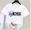 One Piece Monkey D Luffy Kids Cotton TShirt Adult Boys Girls Family Matching Casual Tee Cute Anime Print Summer Tops for Fans
