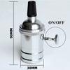 DIY Vintage E27 Lamp Base Copper holder With Switch Edison Vintage Lighting Screw Socket Antique Aluminum Lamp Holder Fixture