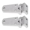 2pcs 316 Stainless Steel Marine Door Hinges Mirror Polishing Saltwater Corrosion Resistance with Integrated   for Yacht Boat Window Doors