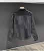 Men's Korean-Style Striped Denim Jacket - Spring & Autumn Casual Shirt Jacket