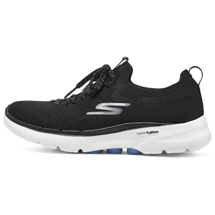 (WMNS) Skechers Go Walk 6 Black Light Blue Women s 124620-BKLB EU 35