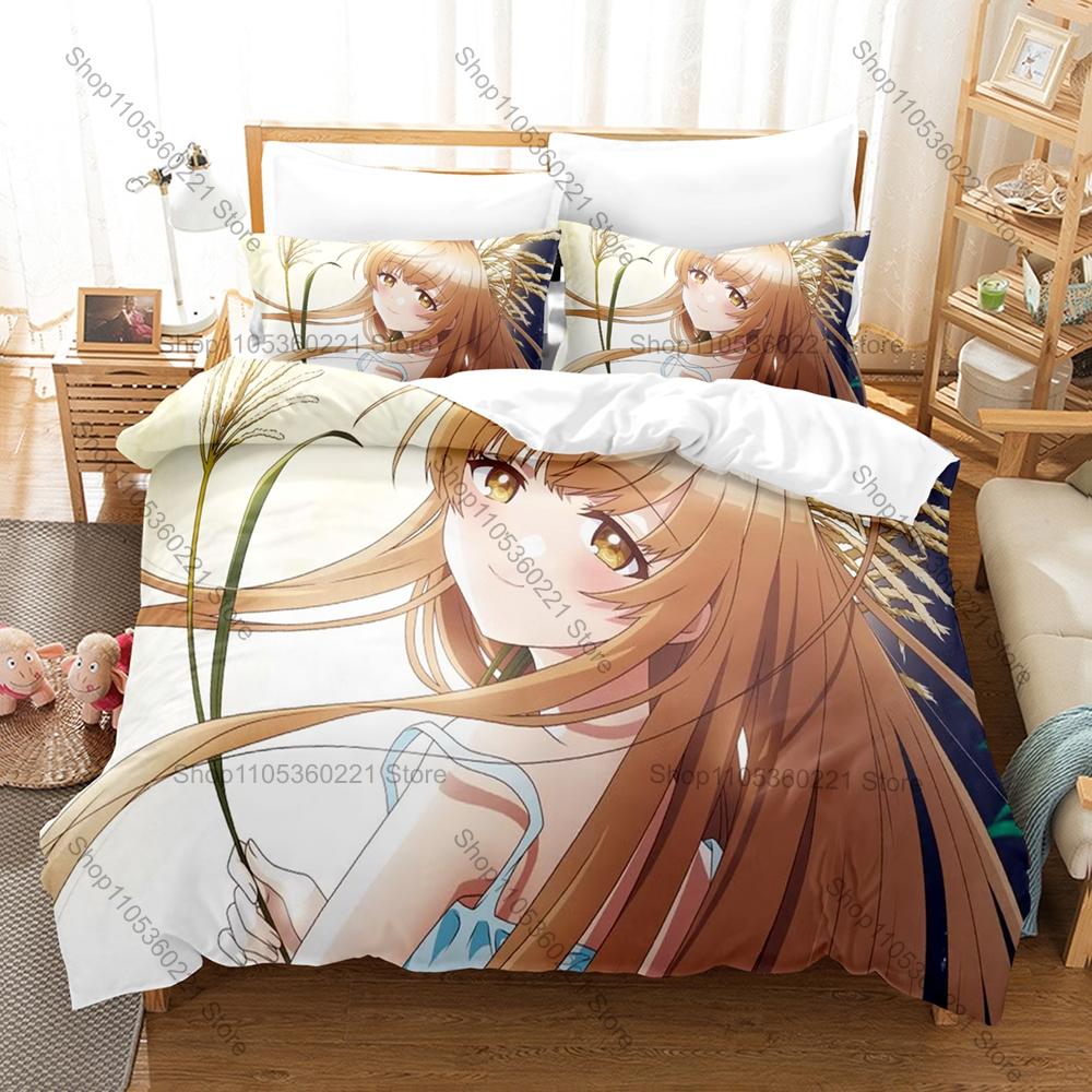 The Angel Next Door Spoils Me Rotten Season Bedding Set Duvet Cover + 2 Pillowcases Mahiru Amane Sweet Romance Anime