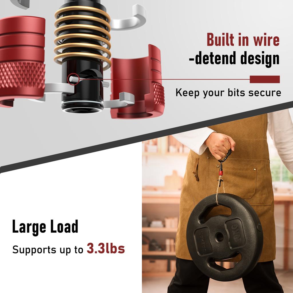 1 4inch Hex Shank Aluminum Alloy Screwdriver Bits Holder Extension Bar Drill Screw Adapter Change Keychain Portable