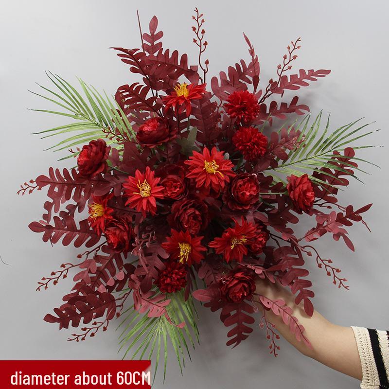 Silk Hanging Flower Garland for Wedding Aisle, T-Stage, or Ceiling Decor