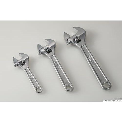 Takagi Adjustable Wrench, 250mm (Maximum Opening Width: Approx. 30mm) for Tightening Bolts and Nuts, with Measuring Tape, Adjustable, for Water Supply