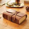 Exquisite Retro Leather Notepad Notebook Antique Leather Diary Handmade Leather Bound Sketchbook Embossed Floral Cover