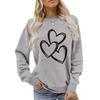 Womens Long Sleeve Pullover Sweatshirt Autumn Winter Fashion Valentines Day
