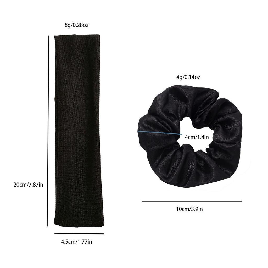 Minimalistische Zeer Elastische Sport Hoofdband & Scrunchie Set voor Hardlopen en Yoga Haaraccessoires