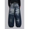 European And American Style New Washed Jeans Men'S And Women'S Retro High Street Straight Trousers Ins