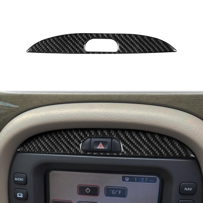 For Jaguar X-TYPE 2001-2009 Real Carbon Fiber Stickers Center hazard warning switch panel Car Accessories Interior decorative