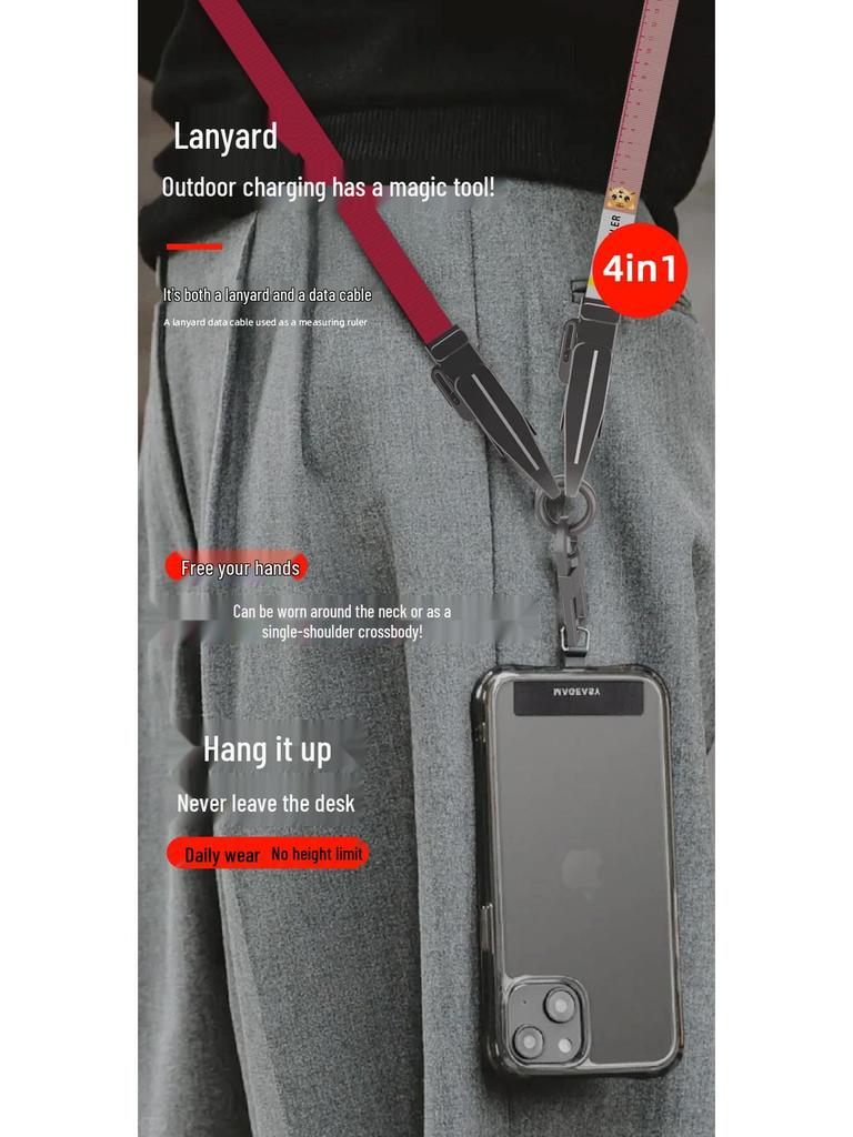 4-in-1 Mecha Data Cable: Dual Type-C, 27W/65W Super Fast Charging