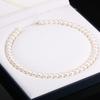 1String, White Natural Freshwater Pearls, Rondelle Pearl Beads, 10–11 Mm, for DIY Necklace Accessories, Jewelry Making Valentine's Day Gifts, 36cm