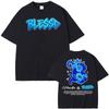 Rapper Blessd El Bendito Logo Graphic T Shirts Men's Clothing Harajuku Retro Streetwear T-shirt Short Sleeve Comfort Tops TShirt