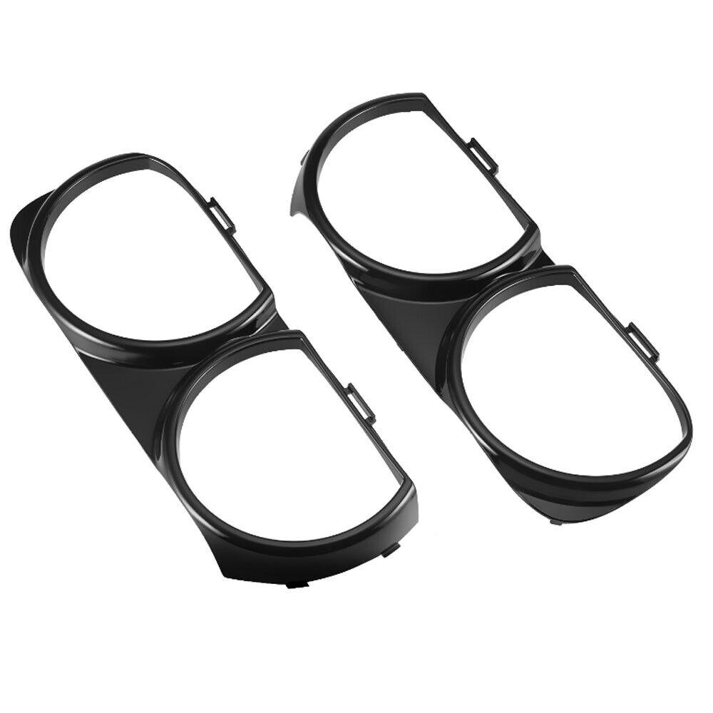 Front Headlight Lamp Bezel Trim LH & RH Pair for Dodge Challenger 2015-2021