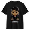 MMichael JJackson Chibi MJ Billie TShirt Harajuku T Shirts Short Sleeve Y2K Basic Tops Summer Cotton Plus Size Top Tees